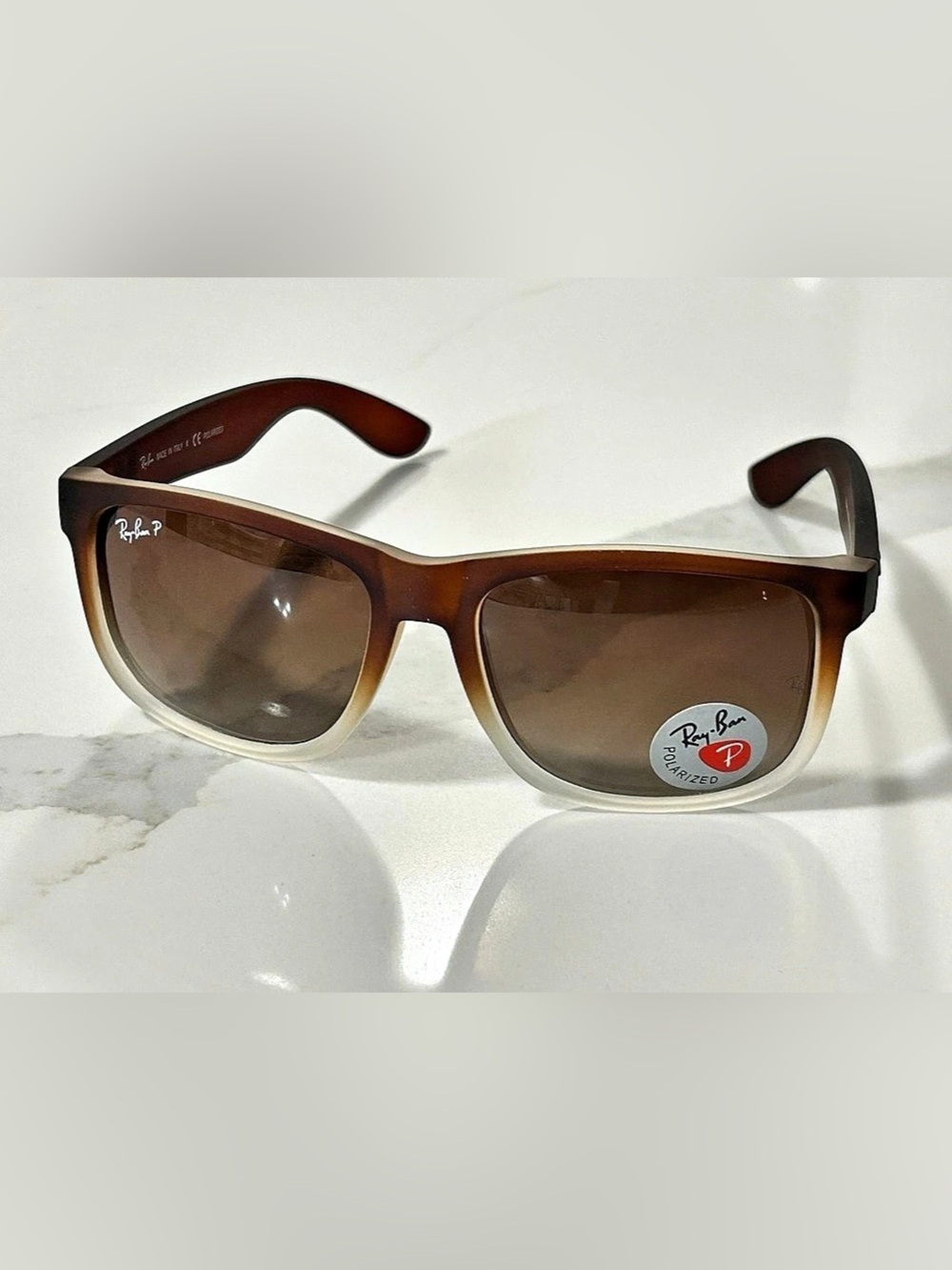 Ray-Ban Justin Polarized Sunglasses in Brown